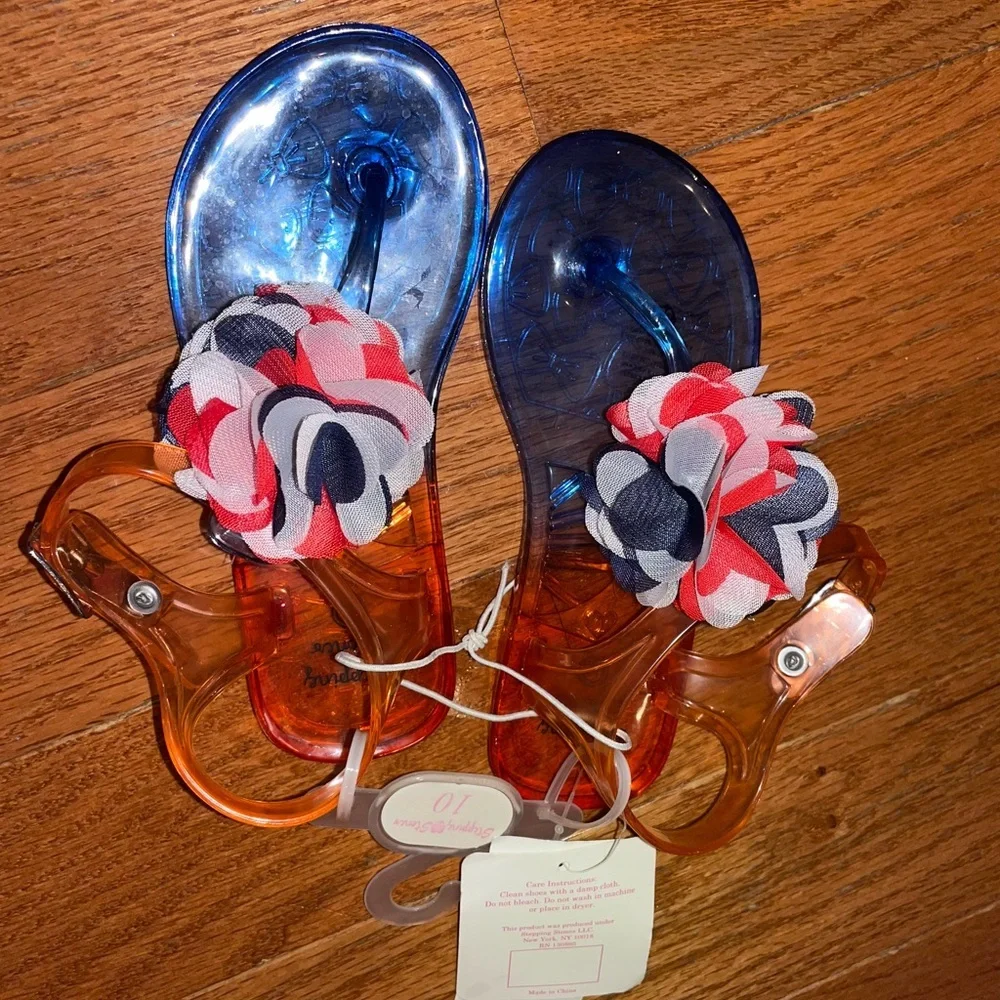 STEPPING STONES GIRLS JELLY FLIP FLOPS - Picture 3 of 3